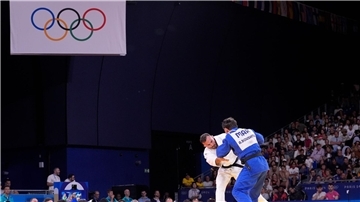 Die Judo-Kämpfe in Paris werden in der Champs-de-Mars-Arena ausgetragen.