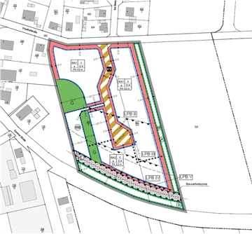 Die Karte zeigt das neue Baugebiet in Glinstedt.