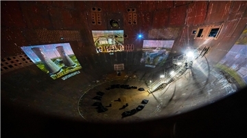 Kunstprojekt zum Abschied vom Kernkraftwerk Stade Die Kuppel des stillgelegten Kernkraftwerks Stade ist nun Kulisse für ein Kunstprojekt.