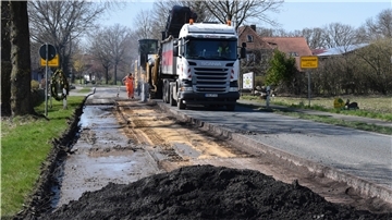 Die Landesstraße zwischen Rhade und Zeven ist in Ostereistedt voll gesperrt.