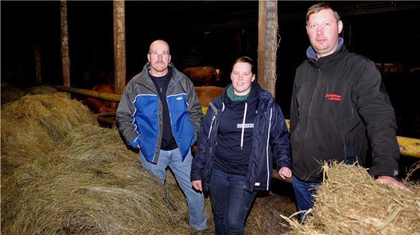 Die Landwirte Bernd Achgelis, Ulrike Witting und Douwe Witbaard (von links) fordern wie viele ihrer Berufskollegen eine andere Landwirtschaftspolitik.