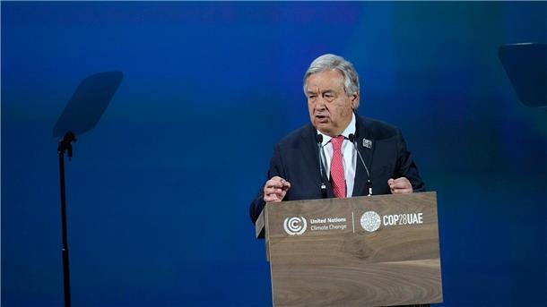„Die Lebenszeichen der Erde versagen“: UN-Generalsekretär António Guterres in Dubai.