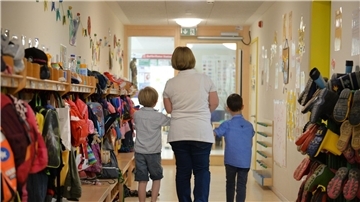Die meisten Beschäftigten des sozialen Sektors arbeiten in der Kinderbetreuung und –erziehung.