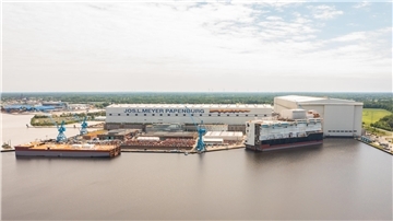 Die Meyer Werft ist am Bau der Marinetanker beteiligt. 