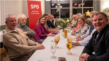 Die Mitgliederversammlung des SPD-Ortsvereins Gnarrenburg im Kuhstedter Gasthof Ahrens.