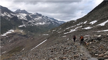 Die Moränenlandschaft in den Ötztaler Alpen (Symbolbild).