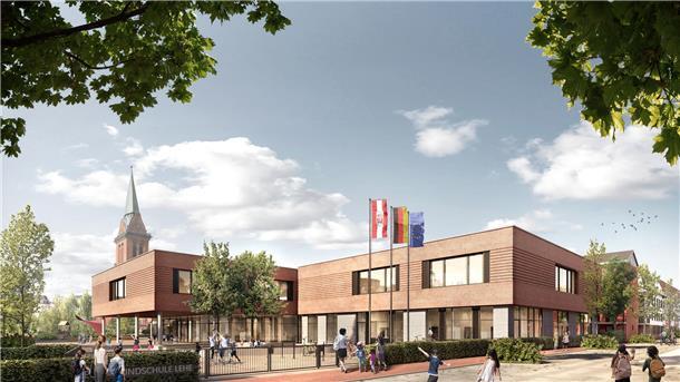 Die Neue Grundschule Lehe (NGL) soll auf dem Stadtteilsportplatz an der Pauluskirche entstehen und mit der "Schule am Ernst-Reuter-Platz" einen Campus bilden. 