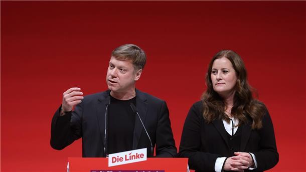 Die Parteivorsitzenden Martin Schirdewan und Janine Wissler. Die Linke will sich nach dem Austritt von Sahra Wagenknecht und weiteren Mitgliedern neu aufstellen.