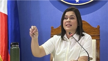 Die philippinische Vizepräsidentin Sara Duterte hat nach eigener Aussage für den Fall ihrer Ermordung dafür gesorgt, dass Präsident Marcos Jr. sterben soll. (Archivbild)