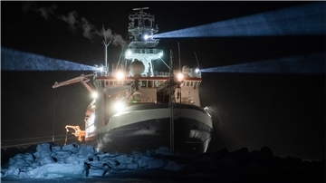 Die "Polarstern" liegt über Weihnachten im Eis der Arktis, rund 270 Kilometer vom Nordpol.