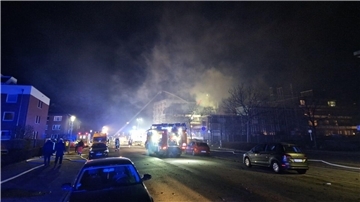 Mehrfamilienhaus in Cuxhaven in Brand geraten. 