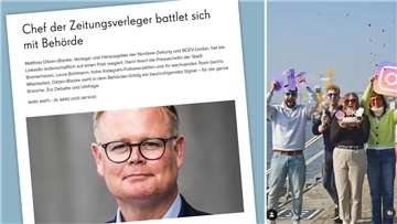 Die Pressestelle des Magistrats feiert in den sozialen Medien 10.000 Follower. Der Chef der Zeitungsverleger, Matthias Ditzen-Blanke, sieht den Ausbau zum PR-Stab kritisch. Die Fachpresse berichtete über die Debatte. 
