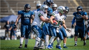 Die Seahawks in Weiß verloren nur äußerst knapp.