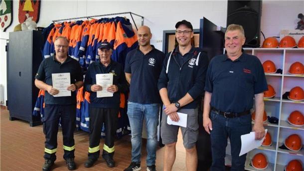 Die Siegerehrung beim Tunnelfest Feuerwehr Hepstedt.