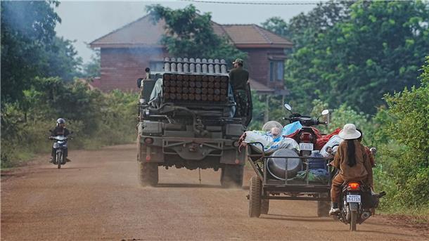 Neue Front bei Kämpfen zwischen Thailand und Kambodscha Die Situation war am Donnerstag eskaliert.