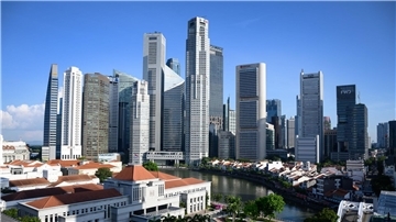 Die Skyline von Singapur. Der Stadtstaat hat extrem strenge Drogengesetze.