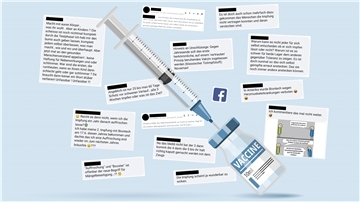 Facebook-Einträge zum Thema "Impfen".