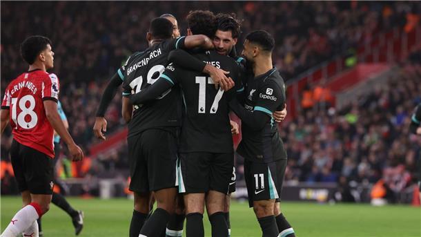Die Spieler des FC Liverpool durften in Southampton dreimal jubeln.