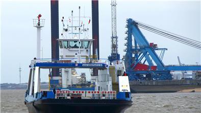 Die Fähre "Bremerhaven"
