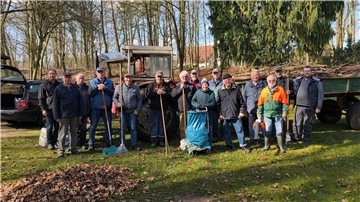 Die "Steen Eeker" machten den Bürgerpark frühlingsfit. 