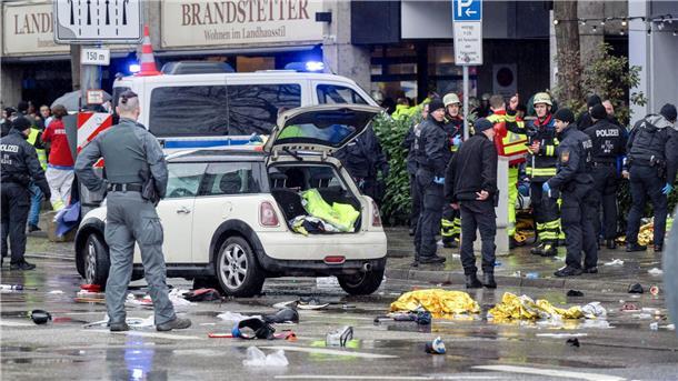 Gewalttat überschattet den Bundestagswahlkampf Die Tat in München löste Entsetzen aus.