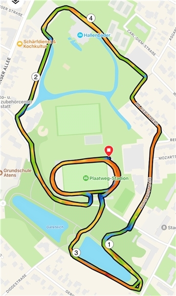 Die Trasse für den Nordenhamer Umweltlauf