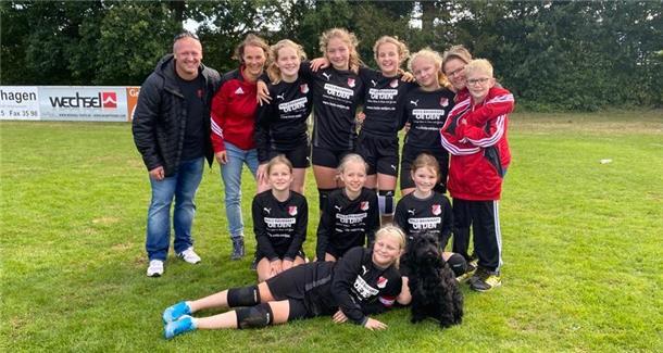  U12-Faustballerinnen des MTSV Selsingen 