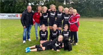  U12-Faustballerinnen des MTSV Selsingen 
