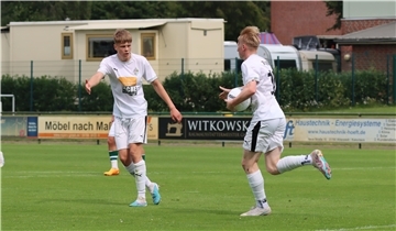 Die U19 des JFV AOBHH mit Finn Wendler (links) und Mika Hermann will heute im Niedersachsenpokal gegen Emden eine Runde weiter kommen.