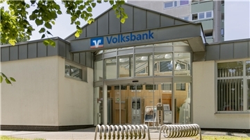 Eingang Volksbank-Geschäftsstelle Speckenbüttel in Bremerhaven