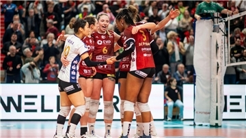 Die Volleyballerinnen des SC Potsdam müssen die Bundesliga-Lizenz zurückgeben. (Archivbild)