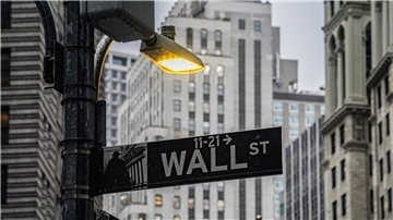Die Wall Street in New York.