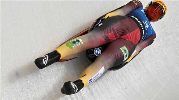 Die WM-Zweite Merle Fräbel kommt beim Weltcup in Pyeongchang auf Rang zwei.