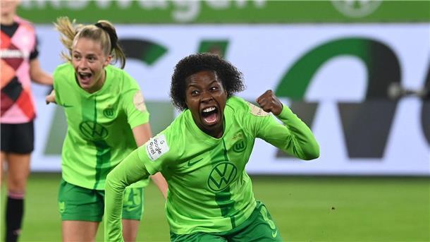 Ungefährdeter Pflichtsieg für Wolfsburg gegen Jena Die Wolfsburgerin Lineth Beerensteyn erzielte in ihrem 100. Bundesliga-Spiel das 1:0 gegen Jena.