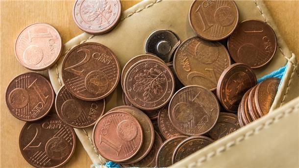 Kaum Geld im Portemonnaie.