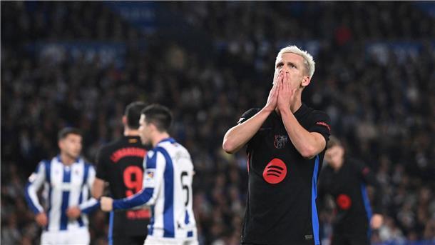 Die Zukunft von Dani Olmo beim FC Barcelona ist ungewiss.