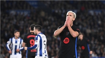 Die Zukunft von Dani Olmo beim FC Barcelona ist ungewiss.