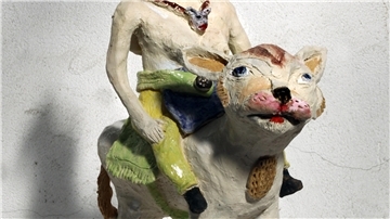  Keramikfigur des Bremer Bildhauers Johann H. Behrends