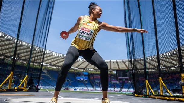 Diskuswerferin Shanice Craft holte mit Rang zwei viele Punkte fürs deutsche Team.