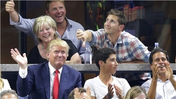 Donald Trump hat die US Open früher regelmäßig besucht - aber noch nie als Präsident. (Archiv-Foto)