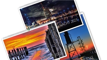 Drei Kalender mit Bildern von Gerd Rippke.