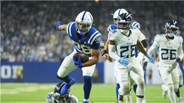Drei Touchdowns gegen die Titans - das gelang Jonathan Taylor zum dritten Mal in Serie. 