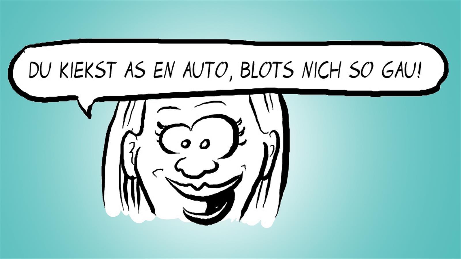 Du guckst wie ein Auto, nur nicht so schnell!