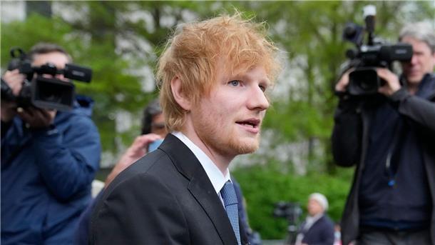 Ed Sheeran gewinnt Copyright-Prozess in New York Ed Sheeran verlässt das New Yorker Bundesgericht, nachdem er seinen Prozess gewonnen hat.