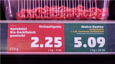 Egal ob Klimawandel oder Wasserverschmutzung: Viele Umweltschäden, die die Landwirtschaft verursacht, werden bislang bei den Lebensmittelpreisen nicht oder nicht ausreichend berücksichtigt.
