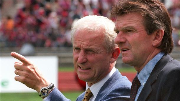 Egon Coordes (r) war auch Assistent von Giovanni Trapattoni.