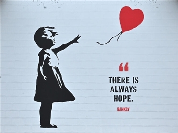 «Girl with Balloon» von Banksy