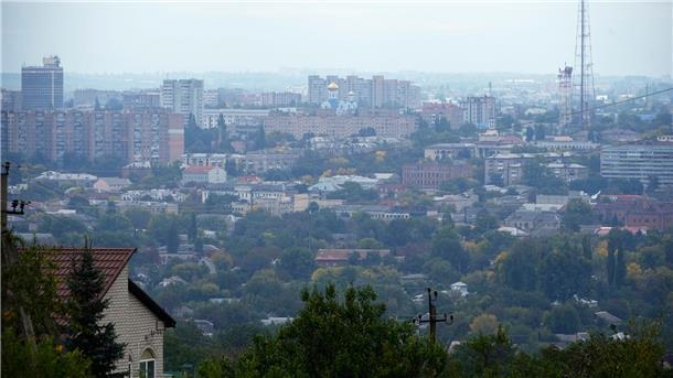 Ein Blick auf die Stadt Luhansk.