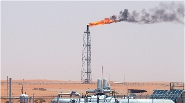 Ein Ölfeld in Saudi-Arabien.