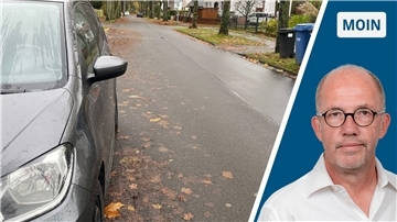 Geparktes Auto in der Lutherstraße in Nordenham. 